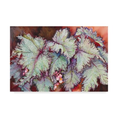 Joanne Porter 'Begonia Leaves' Canvas Art,12x19